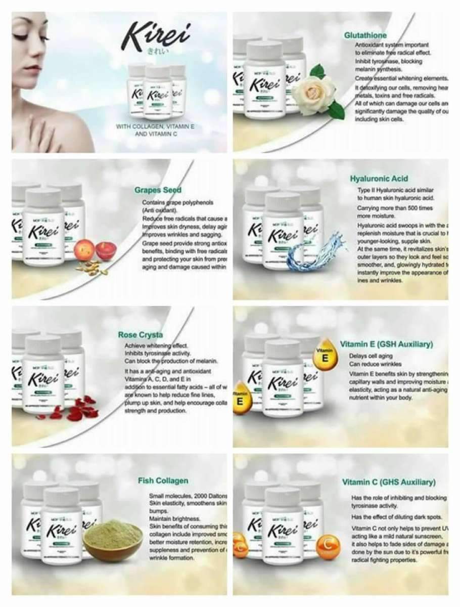 Authentic Kirei Glutathione 30 capsules – Beauskin Shop Ph